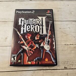 Guitar Hero II 2 Sony PlayStation 2 PS2 Game with Manual RedOctane Activision